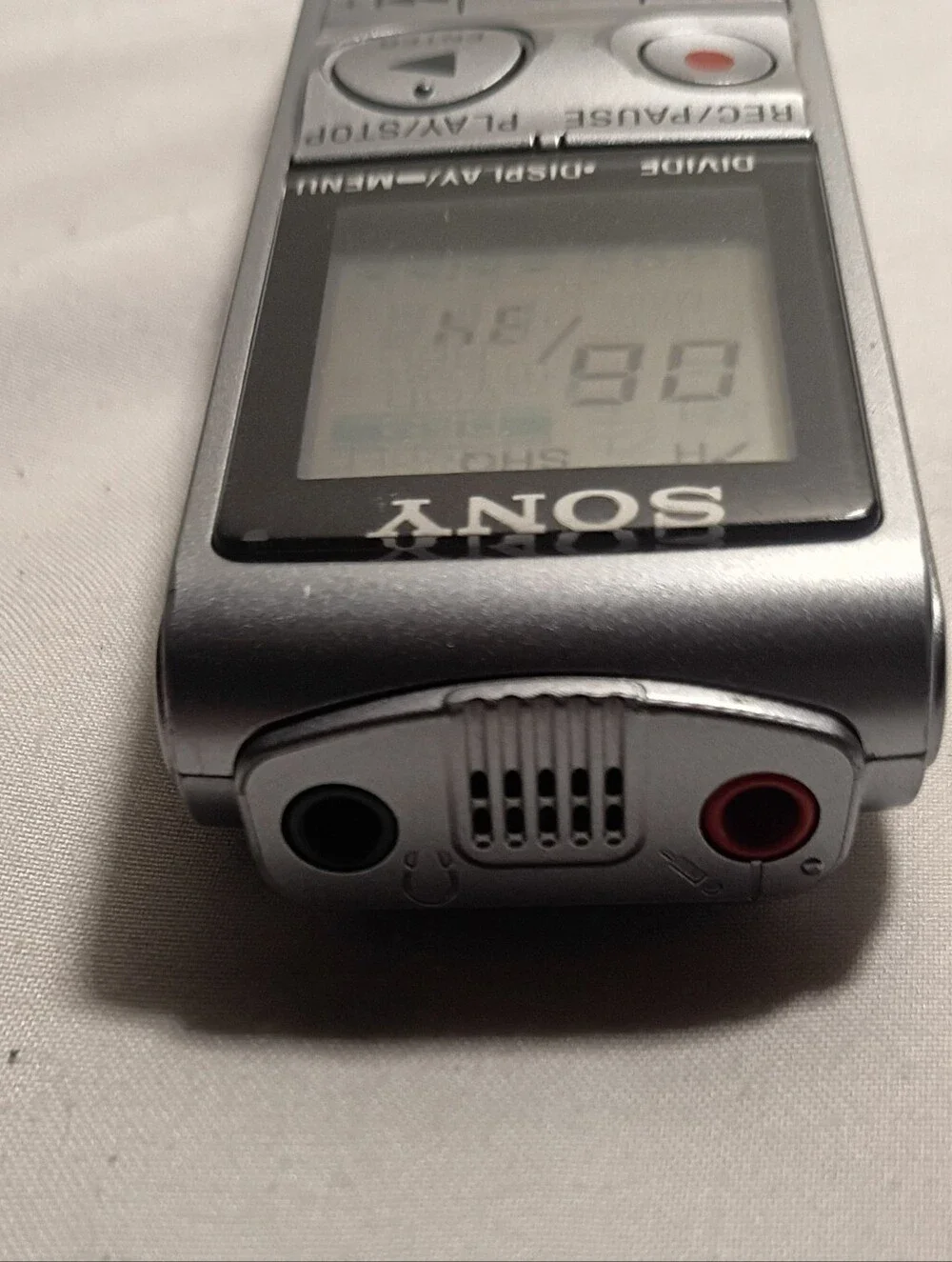 Sony ICD-BX700 2GB Digital Voice Recorder - Tested & Fully Functional Silver